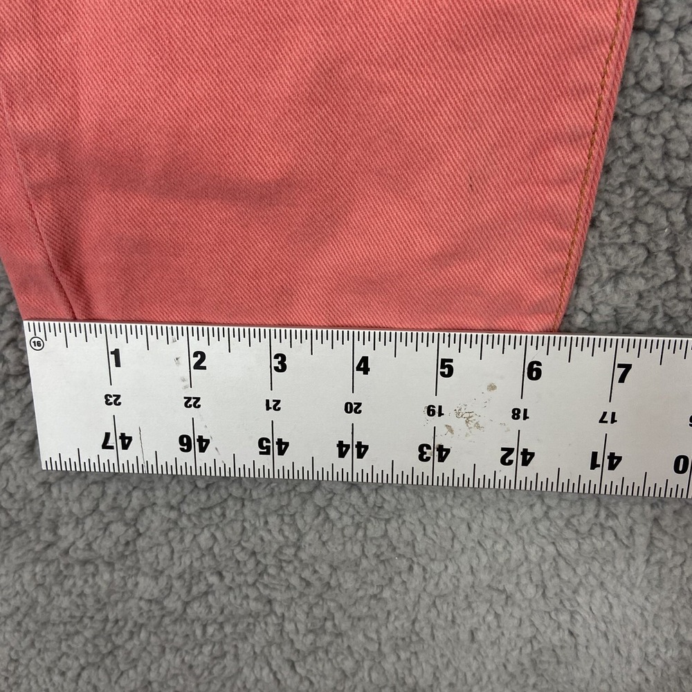 Vintage Gap Jeans Womens 8 Regular Coral Pink High Rise Classic Fit Made in USA - Picture 4 of 10